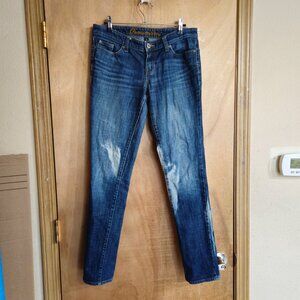 Gap Outlet Premium Skinny 4/27 Jeans Bleached Flawed